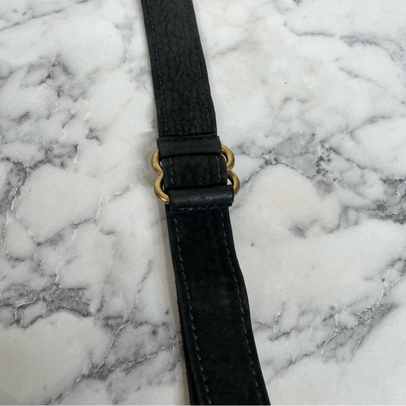 1994 COACH 4932 Nubuck Hunter Green Leather Bucket Shoulder Bag Made in The US - Picture 14 of 15